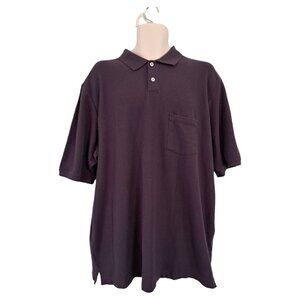 🪻BOGO🪻 Eddie Bauer Men's Golf Polo‎ Shirt  100% Cotton Size XLT Purple